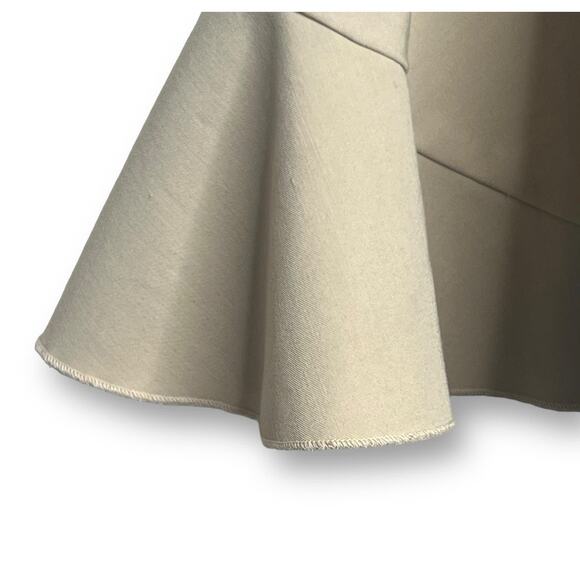 Rampage Size Small Classic Khaki Flared Trumpet Career Skirt Retro Bias Cut - Picture 4 of 8